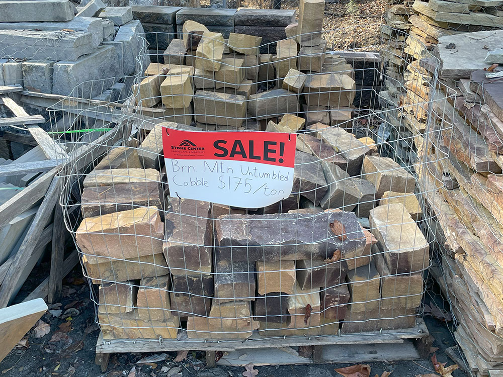 Brown Mtn Untumbled Cobbles - $175/ton